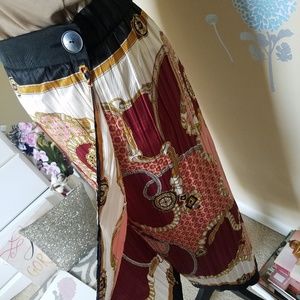 Zara Chain Print Wrap Skirt XL